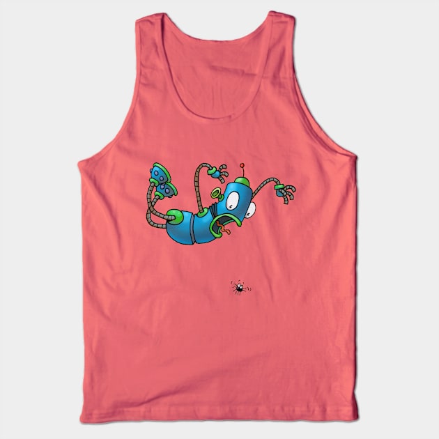 Scaredybot Tank Top by drawboy